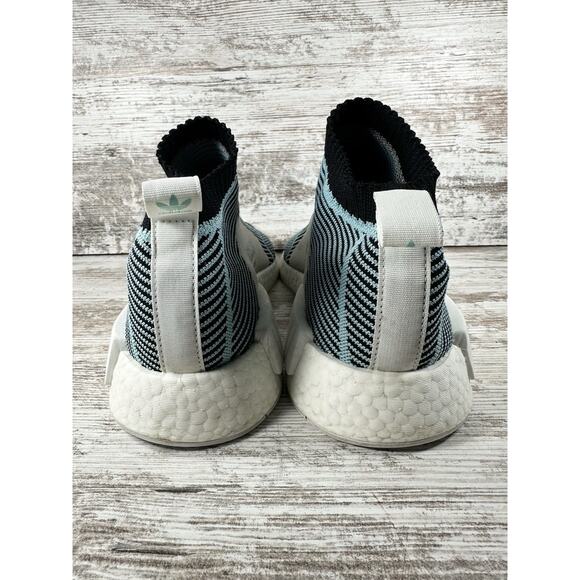 Men\'s Adidas NMD _CS1 Parley Blue/White Primeknit Slip On Sneakers Sz 10 EUC! main image 5